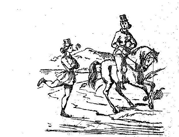 Der var en Tid, som I har hørt, Da Eva af en Orm forført sin kjære Adam gav en æblebid og gjorde ham til Træl for Levetid. Men til en Straf for denne Streg det blev bestemt, at Kvindens Leg med Mandens Lykke og hans Ære til ende skulde være. Saa gikk det gjennom mange tusind Aar hun trælled&amp;#8217; for den Slægt med Skjæg og Haar og skønt det ofte nok faldt surt det i det hele gikk som det var smurt. Men se, da hændte det langt ud i Tiden der blev en hæftig Strid imellem Tro og Viden. Man tvivled&amp;#8217; selv om paradisets Slange og vilde sin Fornuft ei lade fange. Da stjal et Smil sig over Kvindens Mund: &amp;#8221;Nei stop, nu ikke længer vil jeg være Hund. Naar Mændene faa Lov at ræsonere, vi Kvinder ogsaa med vil være. Og gjælder Loven ei den ene Part, den gjælder ei den anden, det er klart&amp;#8221;. Saa glemte Kvinden hele Ormen og kjæk begyndte hun Reformen. Og hvordan Kvindens Mod alt er og bliver jeg Jer i smaa Tableauer giver. Gno Mettes &amp;#8211; Datter af en fornem Slægt har alt fra Vuggen af i Buxer legt. Og lille Pallas, hendes Legesyster, har altid havt Emanciperingslyster. De sprang og hopped&amp;#8217;, gikk paa Skøiter og frit omkring med Gutter føiter. De turne, svømme, alskens Idræt øver og ere kortsagt ægte Kvindeløver.