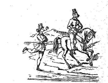 Der var en Tid, som I har hørt, Da Eva af en Orm forført sin kjære Adam gav en æblebid og gjorde ham til Træl for Levetid. Men til en Straf for denne Streg det blev bestemt, at Kvindens Leg med Mandens Lykke og hans Ære til ende skulde være. Saa gikk det gjennom mange tusind Aar hun trælled&amp;#8217; for den Slægt med Skjæg og Haar og skønt det ofte nok faldt surt det i det hele gikk som det var smurt. Men se, da hændte det langt ud i Tiden der blev en hæftig Strid imellem Tro og Viden. Man tvivled&amp;#8217; selv om paradisets Slange og vilde sin Fornuft ei lade fange. Da stjal et Smil sig over Kvindens Mund: &amp;#8221;Nei stop, nu ikke længer vil jeg være Hund. Naar Mændene faa Lov at ræsonere, vi Kvinder ogsaa med vil være. Og gjælder Loven ei den ene Part, den gjælder ei den anden, det er klart&amp;#8221;. Saa glemte Kvinden hele Ormen og kjæk begyndte hun Reformen. Og hvordan Kvindens Mod alt er og bliver jeg Jer i smaa Tableauer giver. Gno Mettes &amp;#8211; Datter af en fornem Slægt har alt fra Vuggen af i Buxer legt. Og lille Pallas, hendes Legesyster, har altid havt Emanciperingslyster. De sprang og hopped&amp;#8217;, gikk paa Skøiter og frit omkring med Gutter føiter. De turne, svømme, alskens Idræt øver og ere kortsagt ægte Kvindeløver.