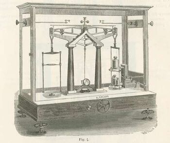Presisjonsvekt fra produsenten A. Collot, Paris.
&quot;L&#39;industrie Franchaise des Instruments de Precision&quot;. Catalogue. Paris 1901-1902.