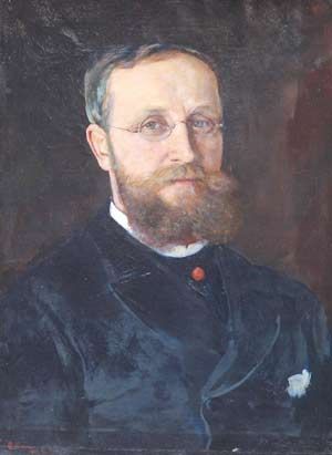 Jacob Munch Heiberg (1843-1888) ble professor i anatomi i 1878. Han var regnet som en svært dyktig lærer, som tok i bruk nye undervisningsmetoder med bruk av modeller. Maleri av Christian Krohg.